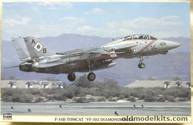Hasegawa 1/48 Grumman F-14B Tomcat VF-102 Diamondbacks, 09639 plastic model kit